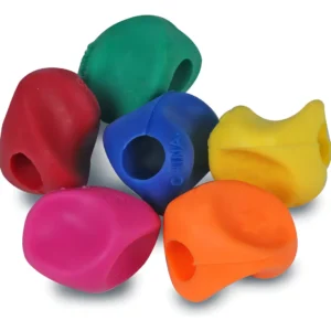 Empuñaduras Ergonómicas para Escritura Stabilo EASYgraph: Set de 100 Piezas en Colores Surtidos, Diseño Triangular para Niños y Adultos, Reduce la Fat