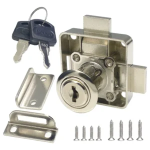 Cerradura de Seguridad Doble para Cajones de Gabinete [Marca X] Modelo [Modelo X100]: Máxima Protección, Fácil Instalación, Acero Reforzado, Ideal par