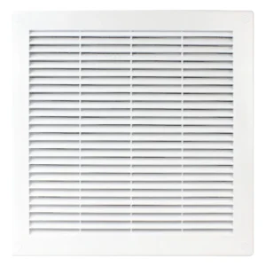 Rejilla de Ventilación de Aire Cuadrada Blanca - Marca X - Modelo RV-100 - Plástico Resistente, Diseño Discreto y Flujo de Aire Óptimo para Hogar y Of