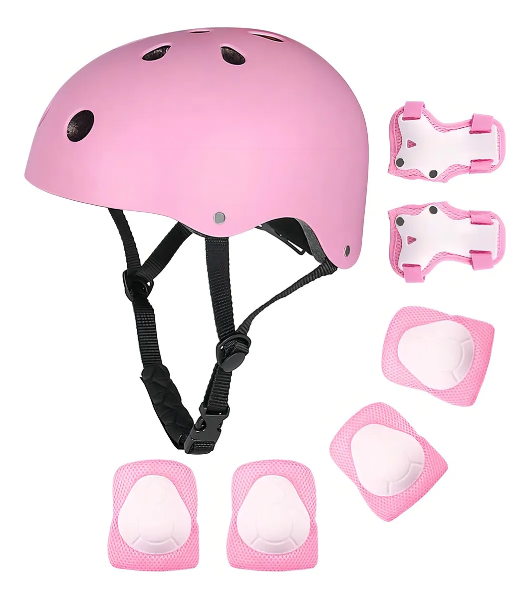 Set De Protección Infantil Para Patinaje – Rodilleras, Coderas Y Muñequeras Ajustables Para Niños De 3 A 9 Años