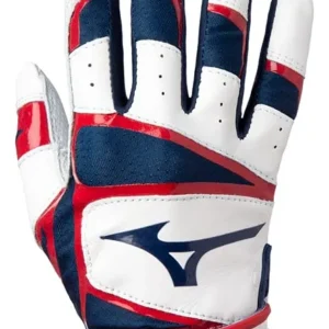 Guantes de Bateo de Béisbol para Adulto y Juvenil Marca Rawlings Modelo Pro Style: Cuero de Plena Flor, Agarre Superior y Durabilidad Profesional