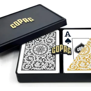 Naipes RTS de Juego OPG Bridge Size Jumbo Index 1546 Negros: Disfruta de una Experiencia Premium con Cartas de Gran Tamaño y Durabilidad Excepcional p