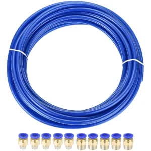 Kit Completo de Tubos de Aire de Poliuretano 8mm OD Azul Marca Genérica: Flexibilidad y Resistencia Superior para Herramientas Neumáticas - Modelo A1