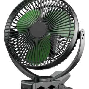 Ventilador Portátil Recargable con Clip – MARCA X Modelo XYZ - 4 Velocidades, Silencioso, Clip Ajustable, Batería de Larga Duración, Ideal para Escrit