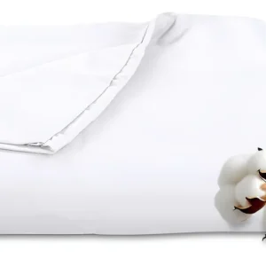 Sábana Encimera Individual Blanca 100% Algodón Peinado [Marca del Producto] - Suavidad Premium, Frescura Inigualable, Ideal para un Descanso Perfecto