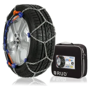 Cadenas para Nieve Xtreme Grip Pro: Juego de 2, Montaje Compacto con Cable, Máxima Tracción y Seguridad en Condiciones Extremas, Ideal para Automóvile