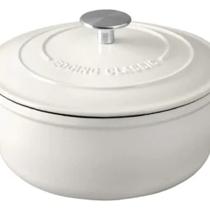 Horno de Hierro Fundido Esmaltado Marca [TuMarca] Modelo [TuModelo]: 5.5 Litros con Doble Asa - Cocina Uniforme y Durabilidad para tus Platos Favorito