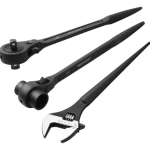 Juego de Llaves Carraca Spud para Andamios de 3 Piezas Marca Milwaukee: Mayor Agarre, Durabilidad Superior y Diseño Ergonómico para Trabajos Eficiente