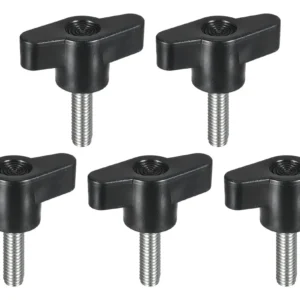 Perilla de Sujeción con Tornillo M6 en Forma de T Fabricada en Acero al Carbono [Marca Genérica] - Modelo T6: Máxima Firmeza y Fácil Agarre para Proye