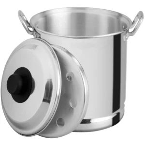 Vaporera Vasconia de 22 cm: Cocina Saludable y Eficiente en Acero Inoxidable Plateado - Modelo Profesional para el Hogar