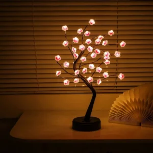 Lámpara de Árbol de Cerezo Decorativo con 36 LEDs - Marca [Marca Inventada] Modelo [Modelo Inventado] - Iluminación Cálida para Hogar, Fiestas y Navid