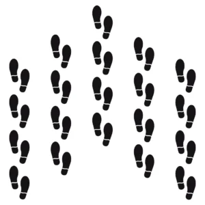 Huellas Adhesivas para Pisos, Marca [Marca Inventada] Modelo [Modelo Inventado]: Diseño Divertido y Duradero para Seguridad Infantil y Decoración de I