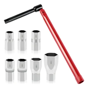 Juego Completo de 8 Llaves de Tuerca para Lavabo e Instalaciones Sanitarias Sani: Ajuste Preciso, Acero Resistente, Diseño Ergonómico y Durabilidad Ga