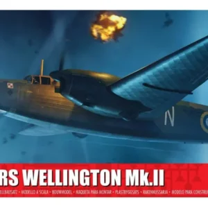 Maqueta de Avión Vickers Wellington Mk. II Escala 1:72 – Revell: Detallado Kit de Plástico para Modelismo de Aviación Histórica – Fácil Ensamblaje y G