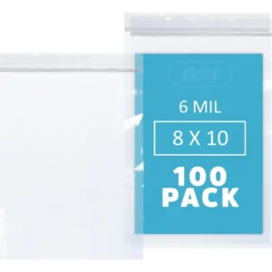 Bolsas Resellables Extra Resistentes [Marca Genérica] - Paquete de 100 - Transparentes y Duraderas para Almacenamiento Seguro y Organizado en Casa y T