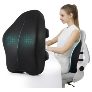 Seeknow SYK01: Almohada Lumbar Ergonómica Premium para Oficina y Coche - Soporte Lumbar Avanzado, Alivio del Dolor de Espalda, Máxima Comodidad y Dise
