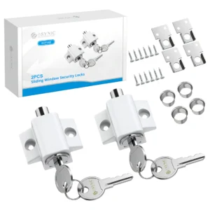 Cerraduras de Seguridad para Ventanas y Puertas para Niños: KidCo® Blanco - Protección Infantil Sencilla y Efectiva - Diseño Discreto y Fácil Instalac