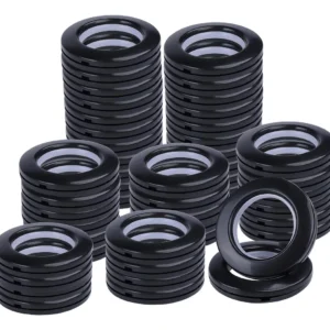Renueva tus Cortinas: Juego de 32 Ojales para Cortina de 42mm, Plástico Negro Duradero - [Marca Genérica] - Modelo [Modelo Específico] - Fácil Instala