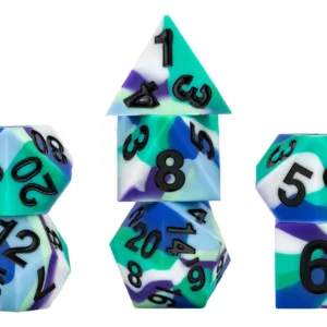 Dados Poliédricos de Silicona 16mm Ultra Resistentes - Set Completo para Juegos de Rol y Mesa - Marca [Marca del Producto] Modelo [Modelo del Producto