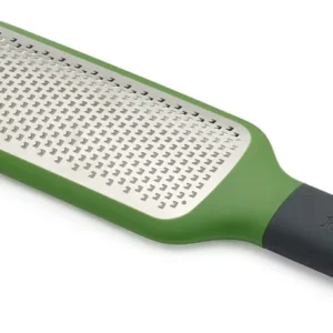 Joseph Joseph GripGrater - Rallador de Cocina Ergonómico con Agarre Antideslizante - Verde Lima - Ralla Fino, Grueso y en Láminas - Fácil de Limpiar y