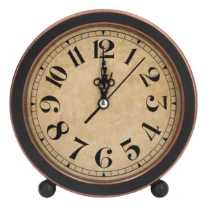 Reloj Despertador Analógico Vintage Clásico Silentium: Diseño Retro, Silencioso y Preciso, con Luz Nocturna para Dormir Plácidamente