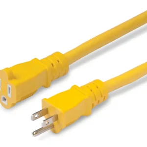 Cable de Extensión Marinco 7.62 Metros (25 Pies) 12/3 - 15A: Resistente al Agua y Uso Rudo para Exteriores, Ideal para Herramientas Eléctricas y Jardi