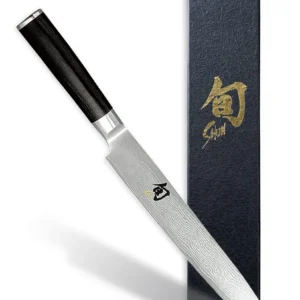 Cuchillo Clásico para Cortar 23cm [Marca Genérica: Serie Profesional] - Hoja de Acero Inoxidable Alemán, Mango Ergonómico de Ébano, Corte Preciso y Du