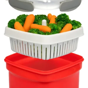 Set de Utensilios para Microondas Tupperware® CrystalWave®: 3 Piezas Sin BPA, Apilables, Calentamiento Uniforme y Diseño Anti-Manchas para tu Cocina M