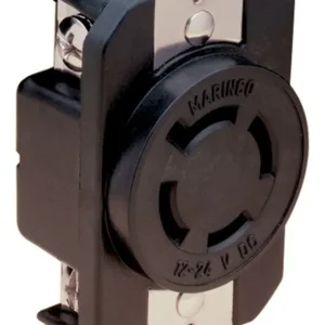 Receptáculo Eléctrico Marino Marinco 12V/24V de Alta Resistencia: Conexión Segura de 4 Cables para Embarcaciones - Modelo 4153 (Resistente a la Corros