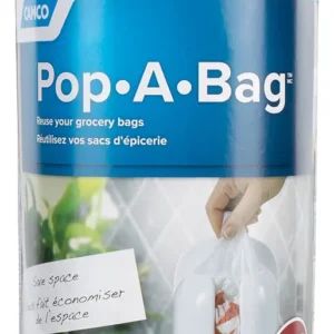Organizador Compacto de Bolsas Reutilizables Blanco, Marca [Marca del Producto] Modelo [Modelo del Producto]: Diseño Elegante para Cocina y Despensa,
