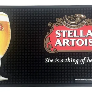 Cerveza Mat Profesional para Bar Stella Artois: Elegancia y Durabilidad, 60x23cm - Ideal para Bares y Restaurantes, Superficie Antideslizante y Fácil
