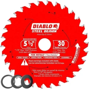 Fresa para Sierra Circular Diablo 5-1/2 Pulgadas 30 Dientes de Carburo para Madera y Cortes Precisos | Máxima Durabilidad y Acabado Profesional