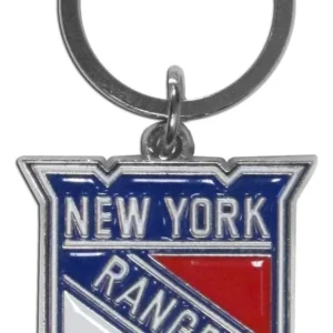 Llavero de Colección NHL Oficial: Chapado en Cromo Brillante con Esmalte Vibrante, Diseño del Equipo [Equipo NHL] - Ideal para Fanáticos y Regalos Esp