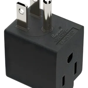 Adaptador de Corriente en Ángulo NEMA 5-15P a 5-15R, Marca Genérica, Modelo XZY-2000: Solución Segura y Eficiente para Conexiones Eléctricas en Espaci