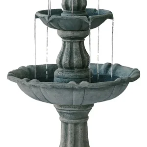 Disfruta de la Serenidad con la Fuente de Cascada NO EMPOTRADA Modelo 3 Niveles 130cm Gris. Marca X: Diseño Elegante, Fácil Instalación, Ideal para Ja