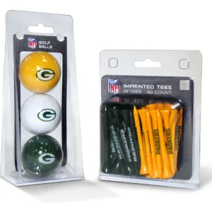 ¡Domina el Campo con el Combo Deportivo! 3 Pelotas de Golf Titleist Pro V1 y 50 Sujetadores NFL Coleccionables - Rendimiento Profesional y Afición Com
