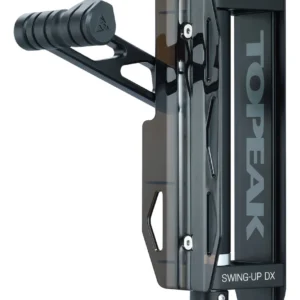 Soporte de Pared Para Bicicleta Topeak Swing-Up DX en Negro: Almacenamiento Seguro y Ahorro de Espacio para tu Bicicleta, Incluye Brazos Ajustables y