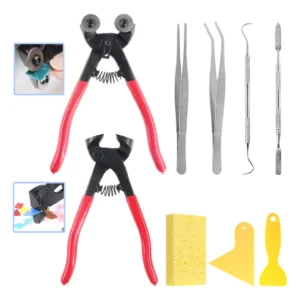 Kit de Herramientas para Mosaico [Marca X] Modelo [Número de Modelo] - 9 Piezas Esenciales con Pinzas y Alicates de Precisión para Cortar, Dar Forma y