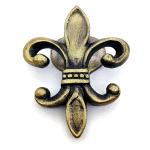 Timbre de Puerta Victoriano Fleur De Lis 5MOONSUN5: Hierro Fundido, Diseño Clásico, Sonido Nítido y Alcance Amplio - Elegancia para tu Hogar