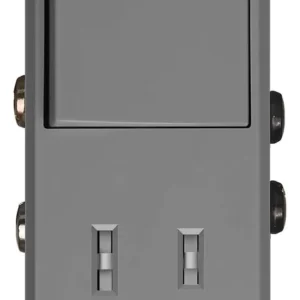 Receptáculo Decorador Leviton Decora 15A 120V Gris - Elegancia y Seguridad en un Solo Interruptor | Diseño Moderno y Fácil Instalación
