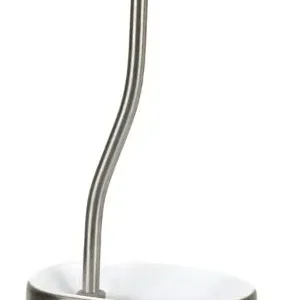 Escobilla de Inodoro Joseph Joseph Flex™ Plus Blanca: Limpieza Profunda y Diseño Higiénico, Cabezal Flexible y Soporte Compacto para Baño Impecable y