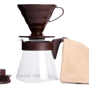 Set de Inicio Hario V60 Pour Over: Disfruta del Café Perfecto en Casa con Dripper, Filtros y Diseño Japonés - Modelo Starter Kit
