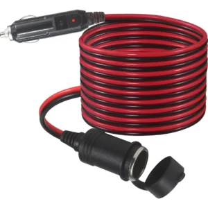 Cable de Extensión para Encendedor de Coche XTech Pro Series 3.66 Metros - Calibre 16 AWG - Extensión Segura y Confiable para Accesorios Automotrices