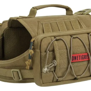 Mochila Táctica para Perros Aventureros XXXL, Marca Genérica - Color Marrón Café Resistente al Agua: ¡Comodidad y Estilo en Cada Aventura!