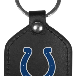 Llavero Cuadrado de Piel Genuina NFL [Marca del Equipo] para Adultos: Elegancia Deportiva y Organización Premium, Ideal para Regalo y Uso Diario.