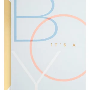 ¡Celebra la llegada! Tarjeta de Baby Shower 'Es Un Niño' de [Marca de Tarjetas Creativas] - Diseño Exclusivo, Papel Premium, Mensaje Personalizable, I