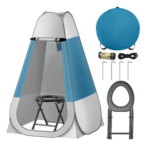 Kit de Inodoro Portátil Coleman® para Camping con Privacidad: Modelo Xtreme, Diseño Compacto y Fácil Transporte. Ideal para Excursiones, Viajes y Even