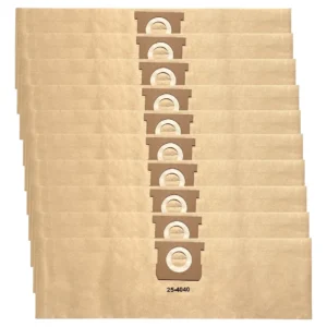 Paquete de 10 Bolsas de Repuesto para Aspiradora Industrial Truper® 15 Litros: Alto Rendimiento, Filtración Superior y Mayor Durabilidad - Modelo 1735