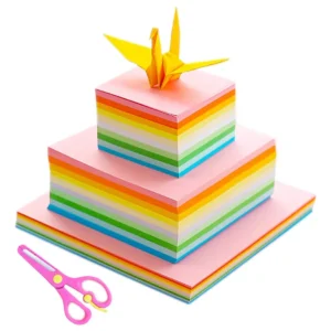 Papel de Origami 1000 Hojas Variedad de Colores y Tamaños - Ideal para Manualidades, Proyectos Creativos y Decoración - Marca Genérica para Artistas y