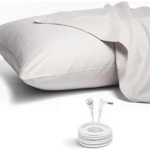 Funda de Almohada Queen Size, Gris Claro Premium - [Marca:EjemploFerro] - 100% Algodón Egipcio, Suavidad Superior, Anti-Ácaros, Transpirable, Lavable